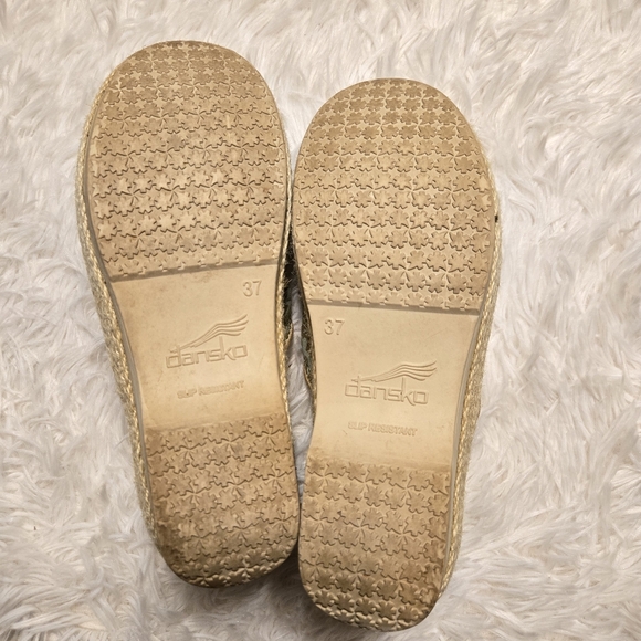 Dansko Size 37 Canvas Espadrille Clogs - Picture 8 of 11